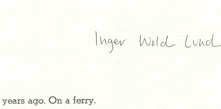 Many years ago. On a ferry. cover image
