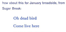 Oh dead bird cover image