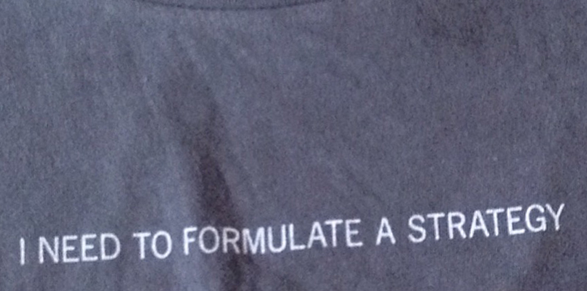 I Need to Formulate a Strategy T-Shirt cover image