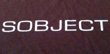 Sobject T-shirt cover image
