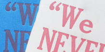 We NEVER talk anymore. Notebooks cover image